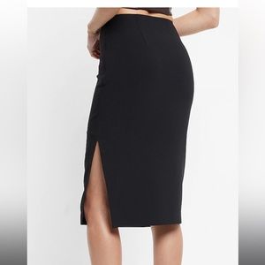 Beige Size M Express High Waisted Tube Midi Skirt